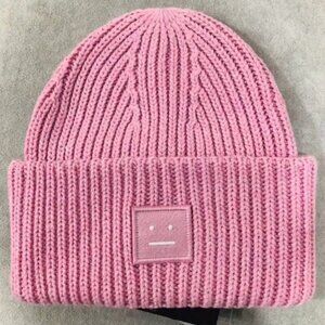 Acne Pink Knit Beanie